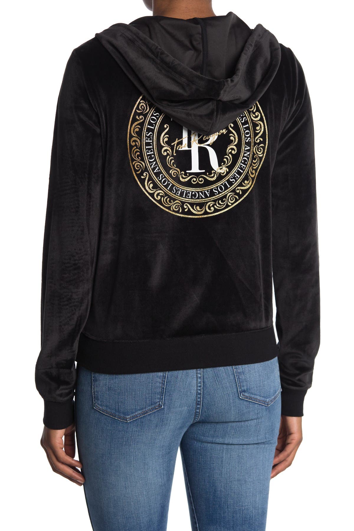 true religion velour hoodie