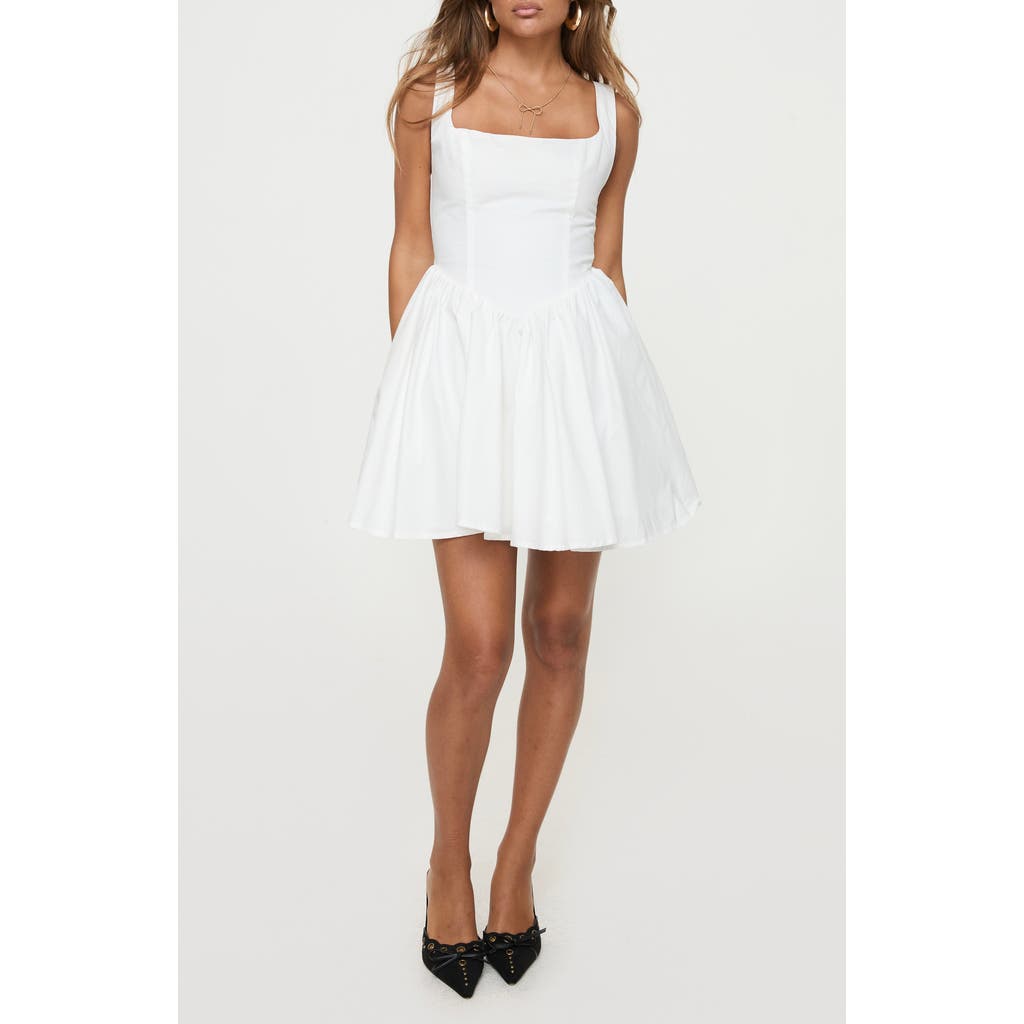 PRINCESS POLLY PRINCESS POLLY STRAPLIE ORGANIC COTTON CORSET MINIDRESS