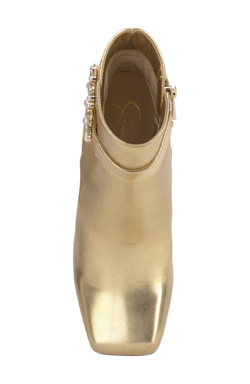 Shop Jessica Simpson Luminna Bootie In Gold