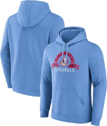 Majestic Light Blue St. Louis Cardinals Utility Pullover Hoodie