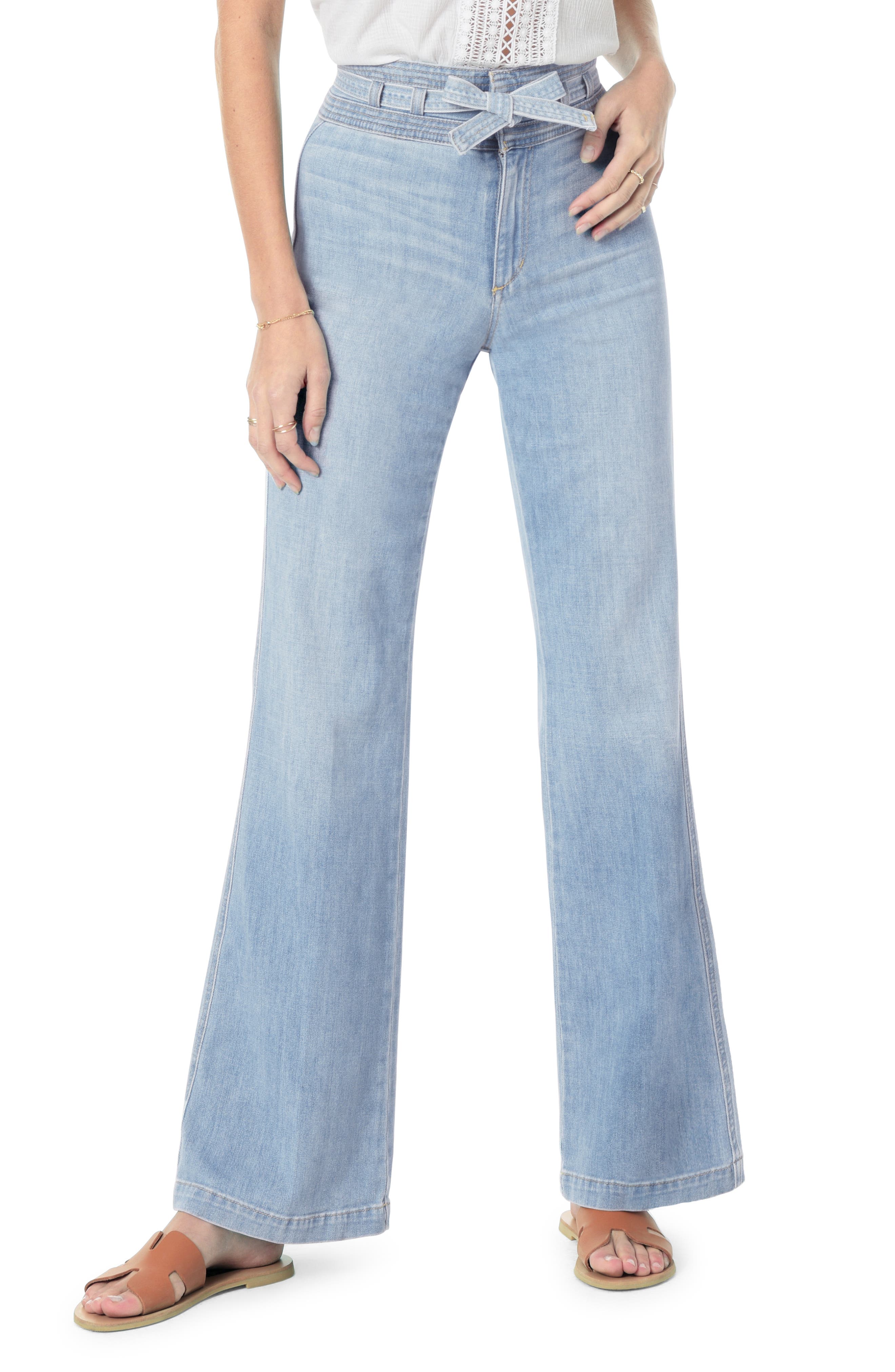 Joe's The High Rise Belted Flare Jeans (Chelsea) Nordstrom