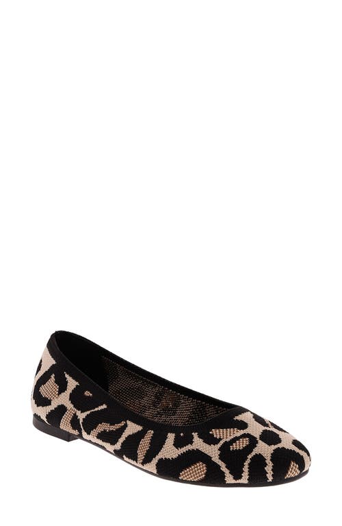 Mia Brendy Ballet Flat In Leopard Print