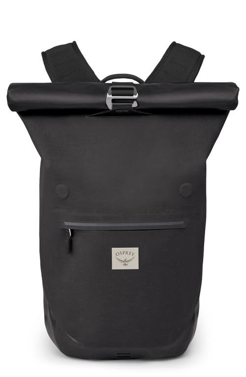Arcane 25L Waterproof Roll Top Backpack in Stonewash Black