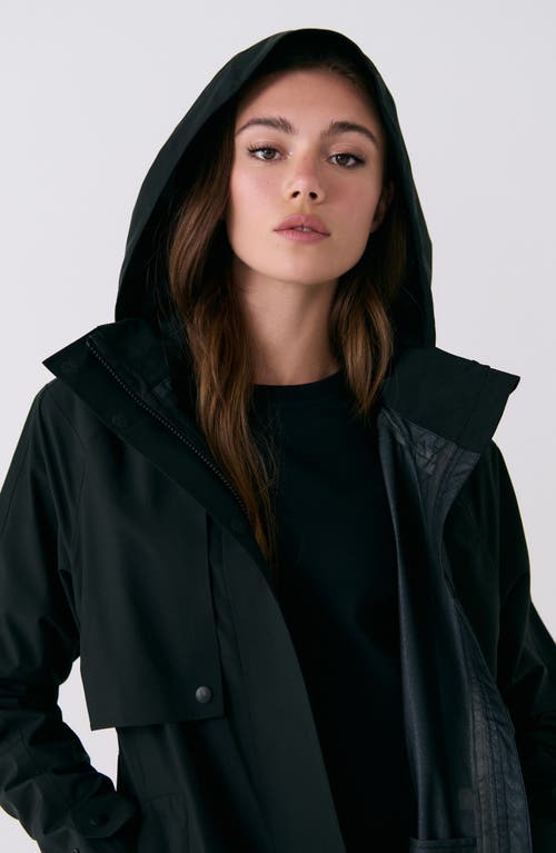 Lole Alizé Rain Trench Coat In Black