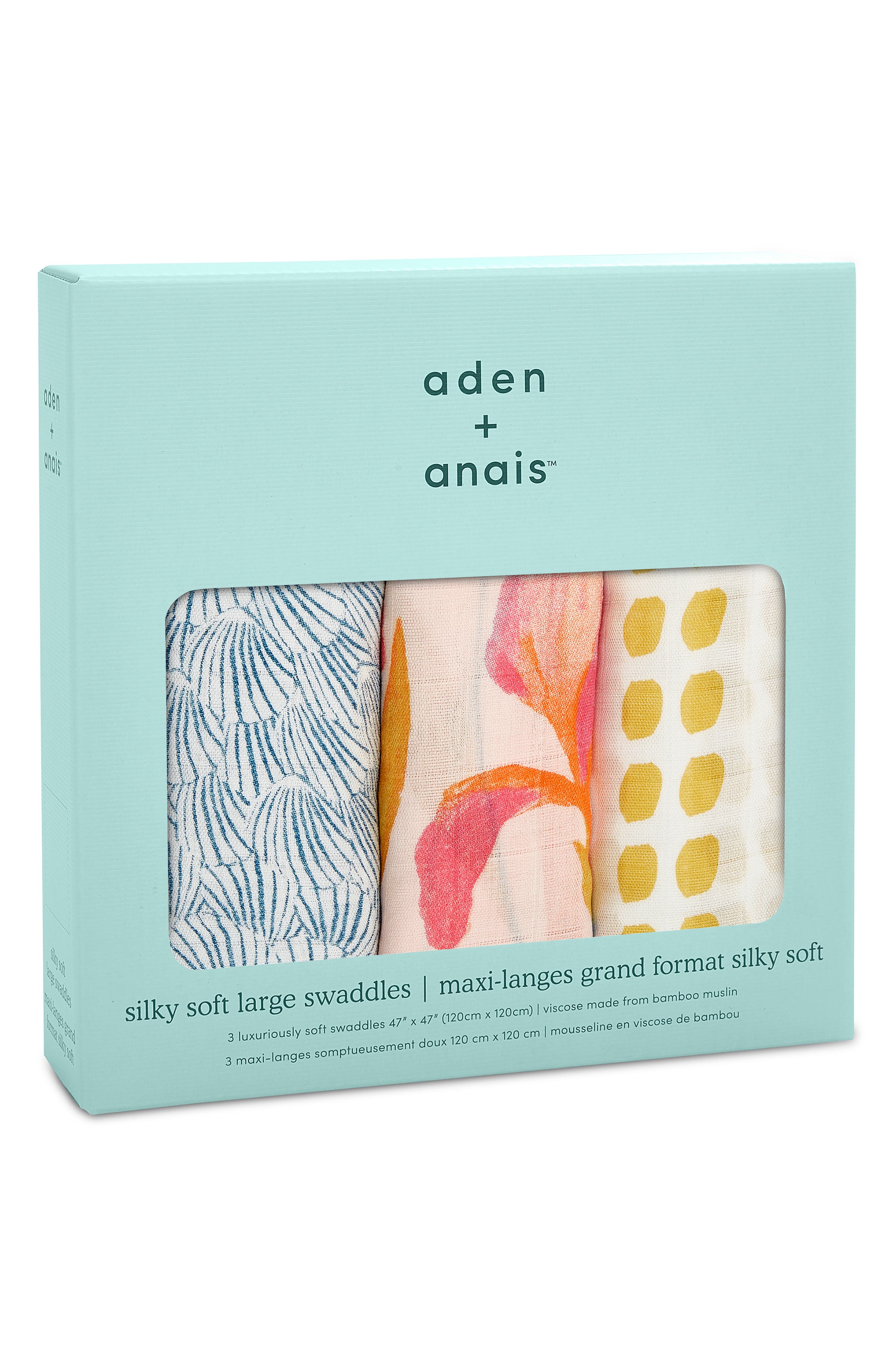 aden + anais 3Pack Silky Soft Swaddling Cloths Nordstrom