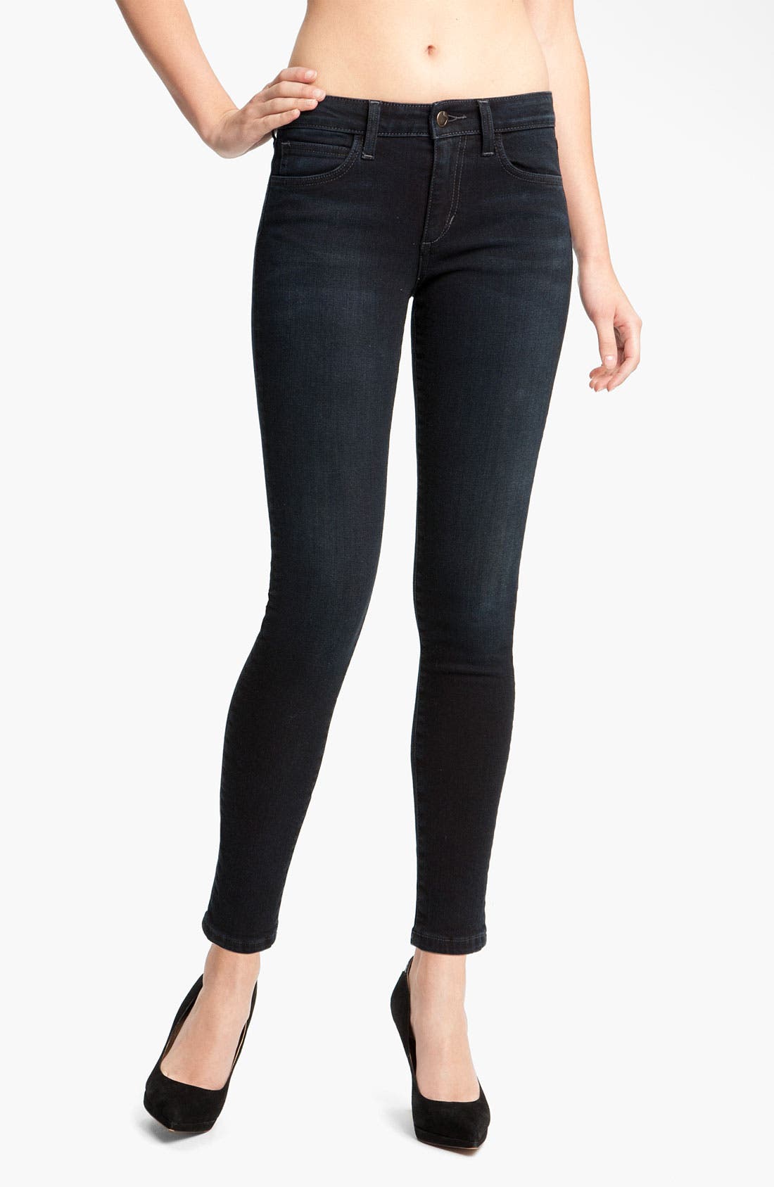 Joe's Skinny Stretch Ankle Jeans (Tabitha Blue/Black) Nordstrom