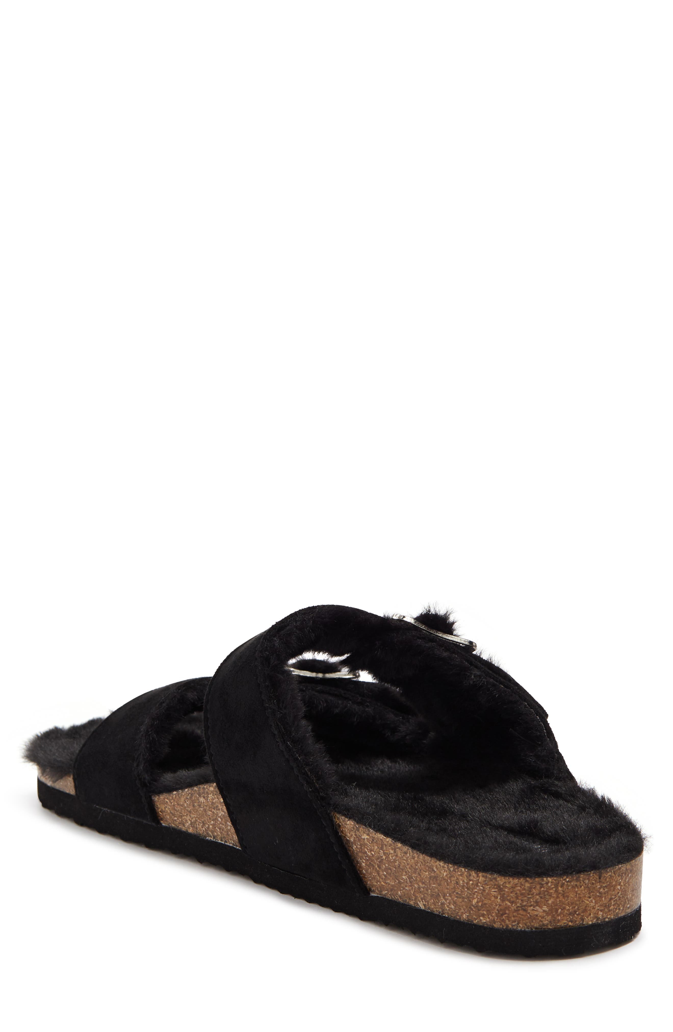 madden girl fur slides