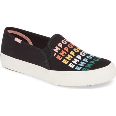 Keds Double Decker Empower Slip-On Sneaker- Black