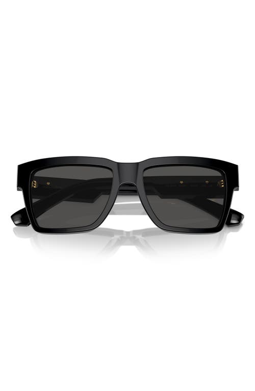 Dolce & Gabbana Dolce&gabbana 55mm Pilot Sunglasses In Black