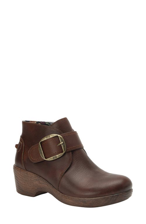 Wedge Ankle Boot in Chestnut