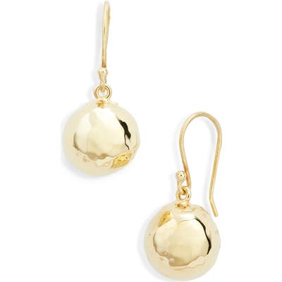 Ippolita Classico 18K Gold Half Ball Drop Earrings