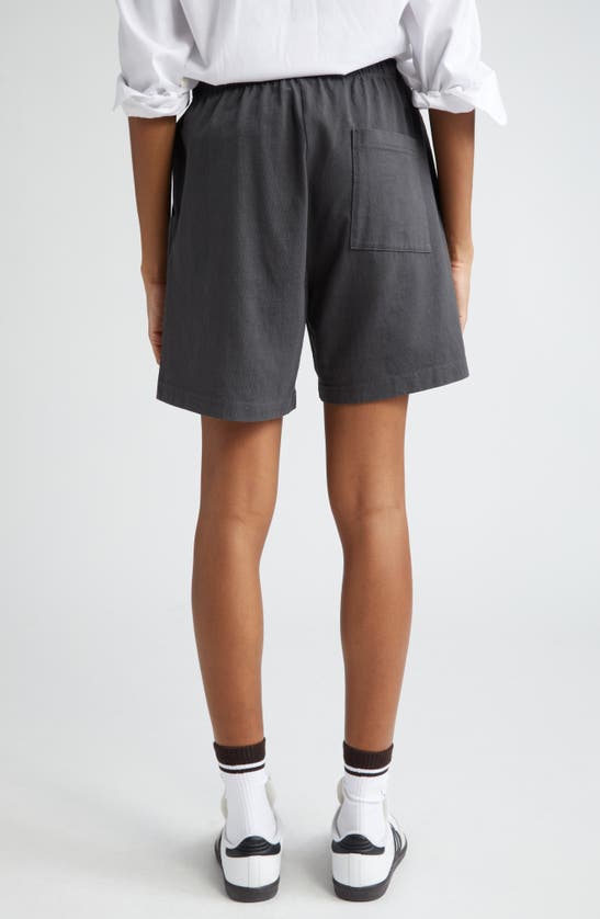 Shop Sporty And Rich Sporty & Rich California Gym Shorts In Faded Black