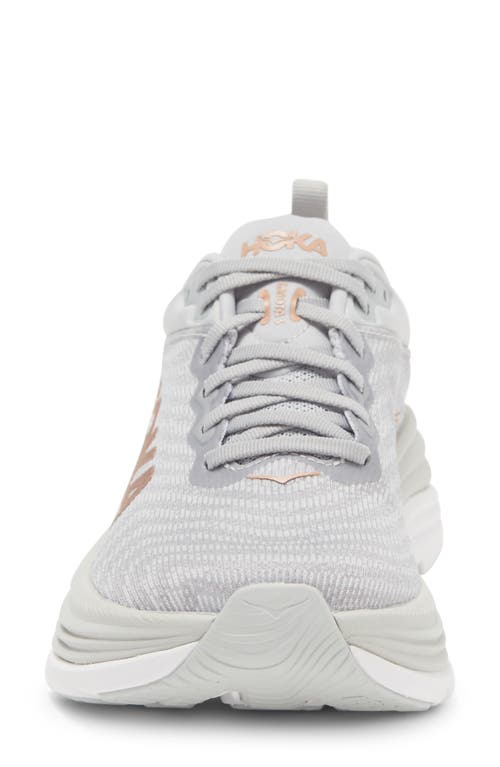 Hoka Gaviota 5 Running Shoe In Harbor Mist/rose Gold