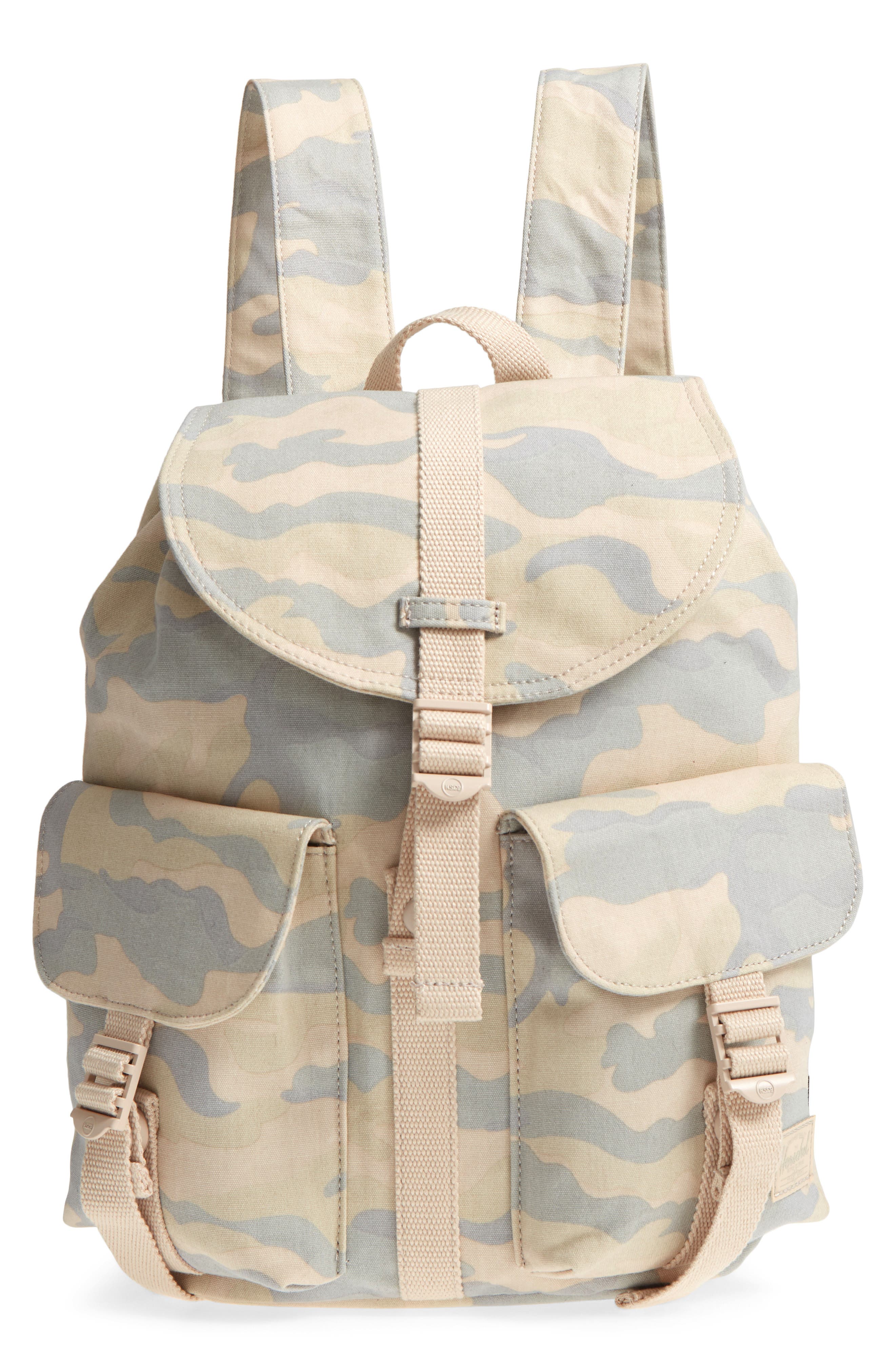 camo canvas backpack