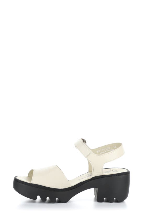 Shop Fly London Tull Platform Sandal In Off White