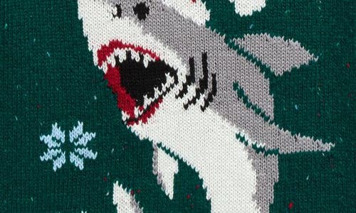 Shop Tucker + Tate Kids' Intarsia Knit Sweater In Green Pinecone Santa Jaws