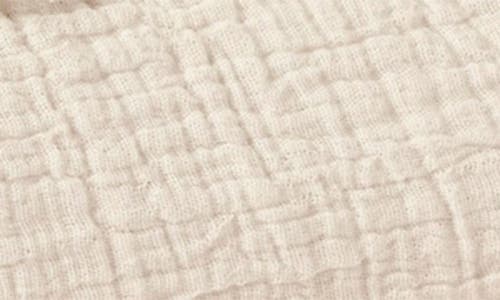 Coyuchi Topanga Organic Cotton Matelassé Bed Blanket In Undyed