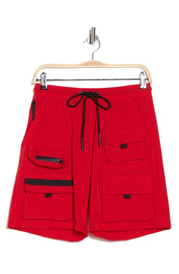 American Stitch Nyln Tactical Shorts In Red