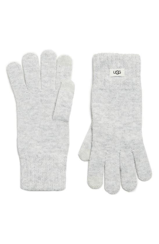 Ugg Tech Knit Gloves In Grey Heather