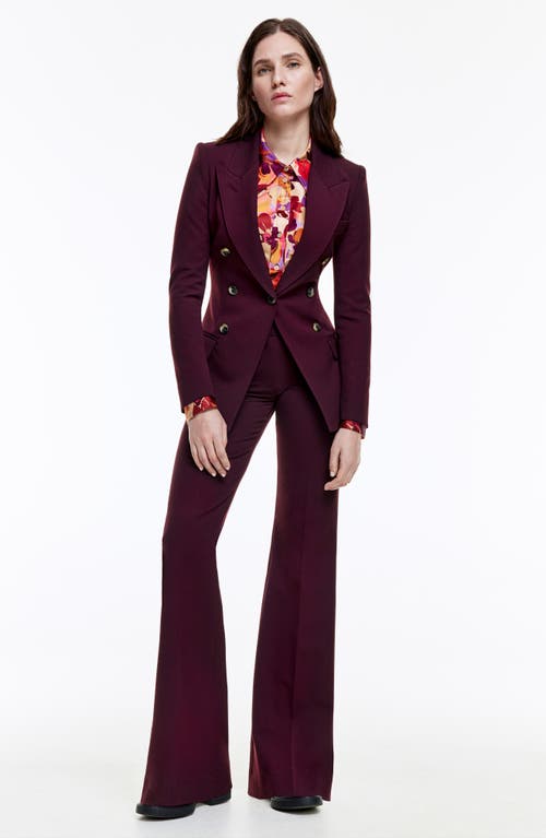 Shop Smythe Not A Double Breasted Blazer In Plum