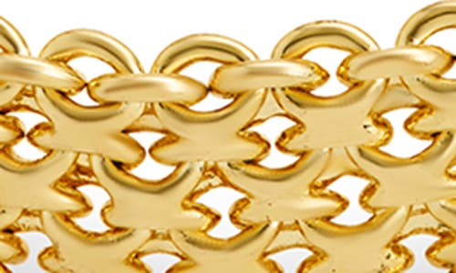 Sterling Forever Elsie Statement Chain Link Bracelet In Gold