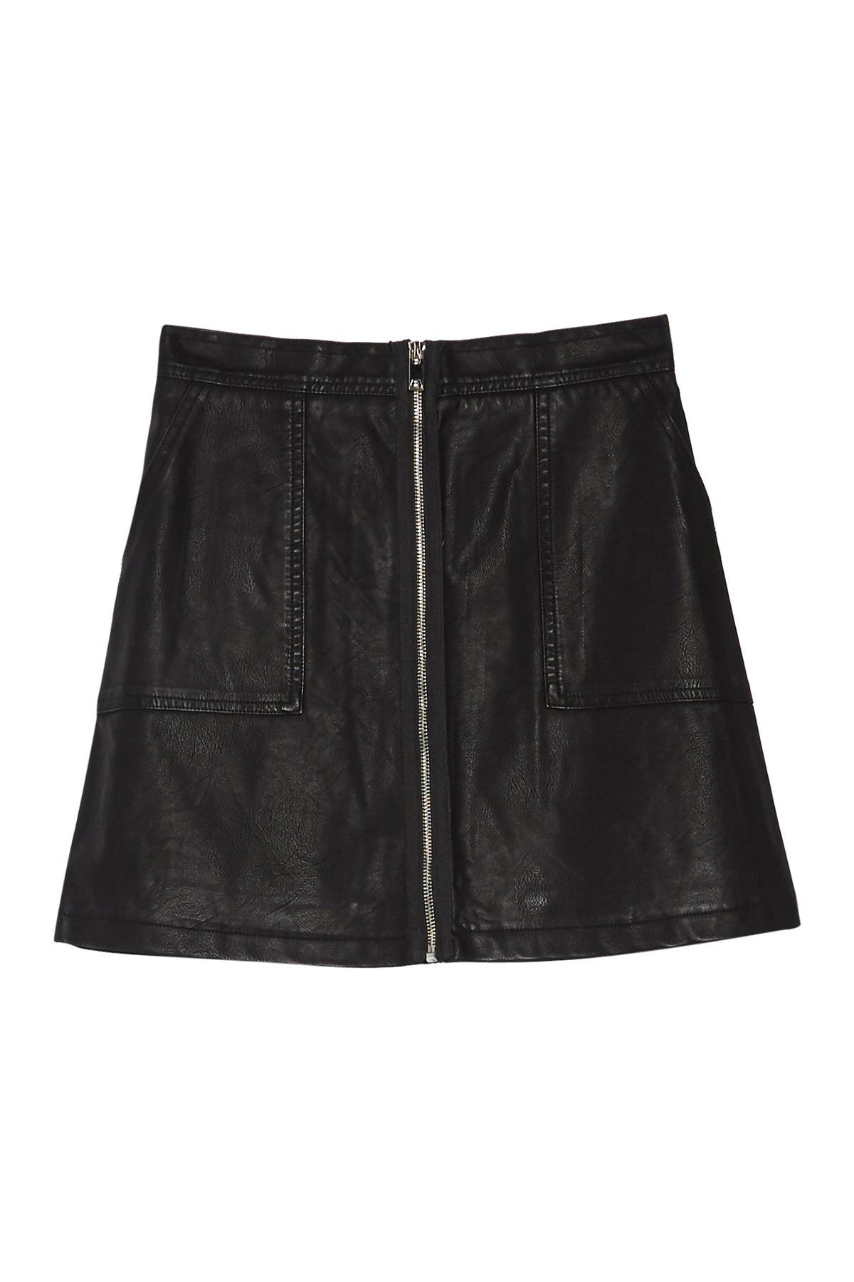 mini skirt zip front