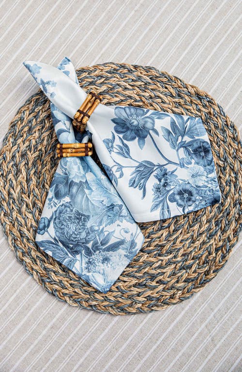 Shop Juliska Woven Straw Placemat In Chambray