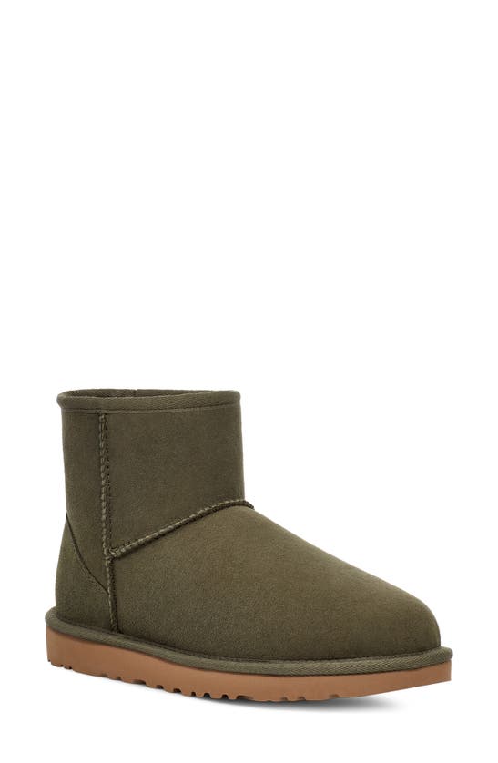 Ugg Classic Mini Ii Genuine Shearling Lined Boot In Forest Night