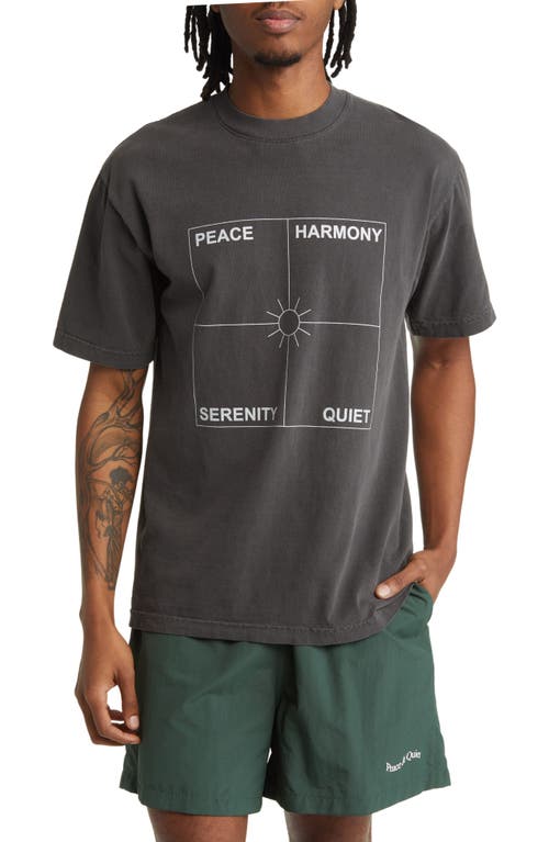Museum of Peace & Quiet Four Corners Graphic T-Shirt in Black