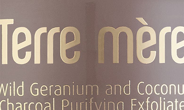 TERRE MERE TERRE MERE WILD GERANIUM AND COCONUT CHARCOAL PURIFYING EXFOLIATE