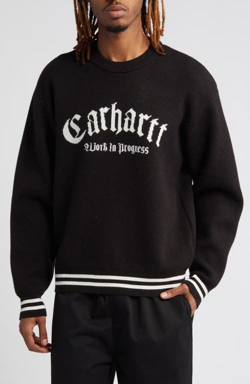 Carhartt Work In Progress Onyx Sweater in Black /Wax at Nordstrom, Size Large