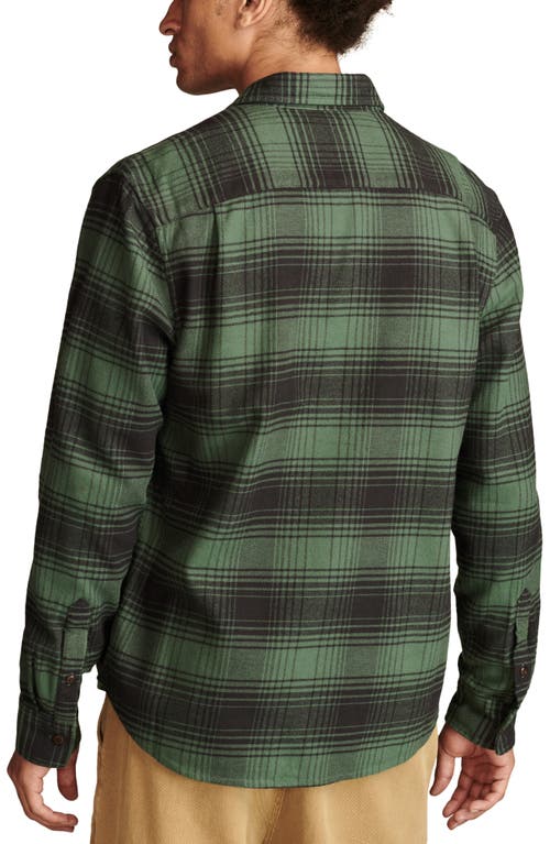 Lucky Brand Plaid Cloud Soft Flannel Button-up Shirt In Olive Multi