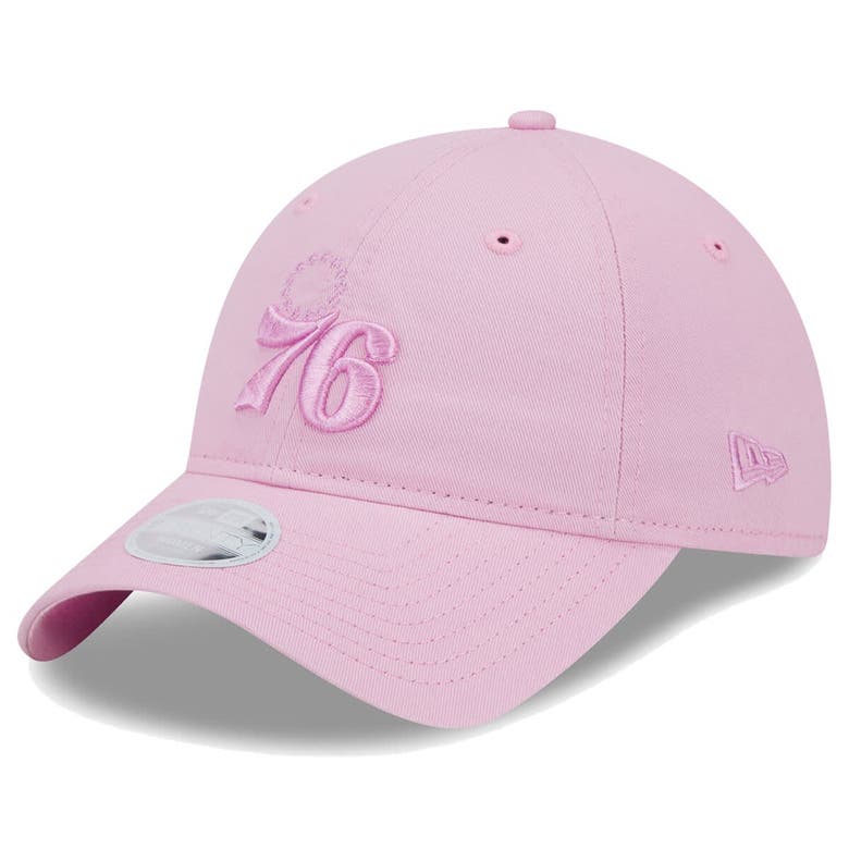 Shop New Era Pink Philadelphia 76ers Colorpack Tonal 9twenty Adjustable Hat