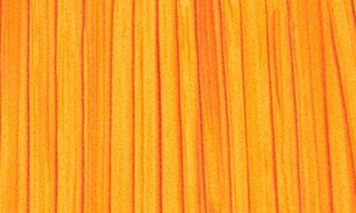Endless Rose Sleeveless Micropleat Maxi Dress In Orange