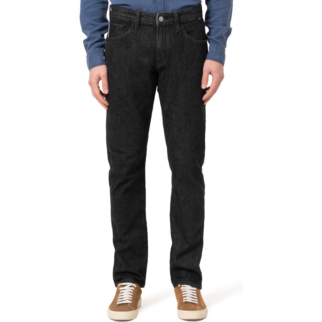 Mavi Jeans Marcus Slim Straight Leg Jeans In Black Selvedge