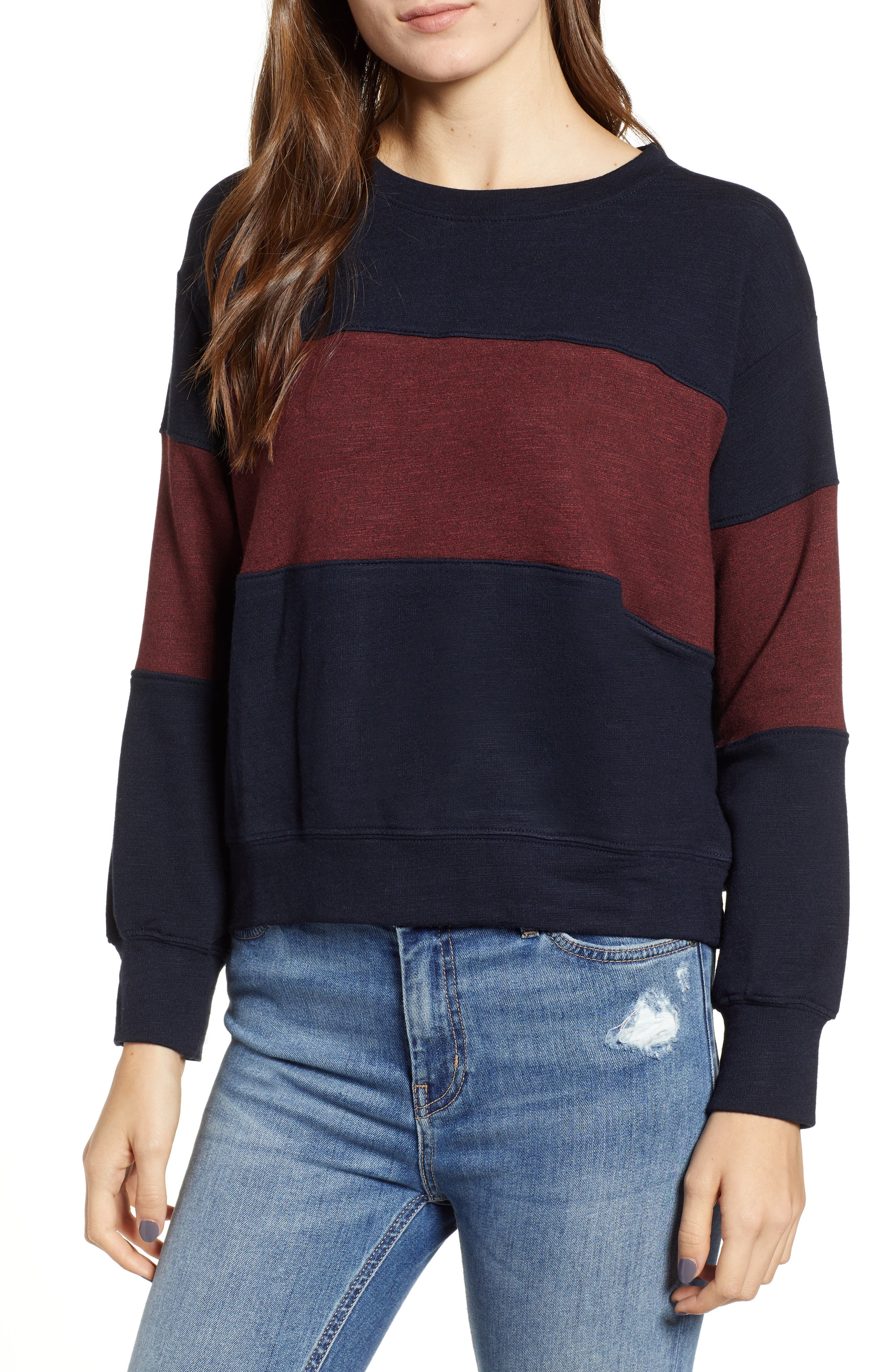 sundry colorblock sweatshirt