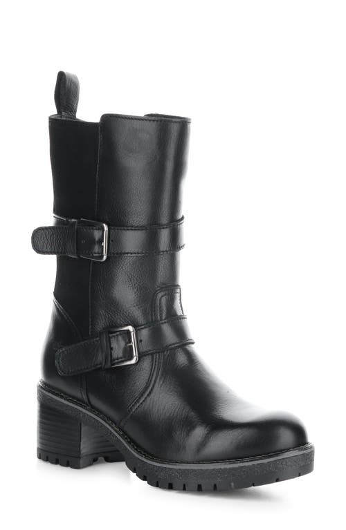 Bos. & Co. Maise Waterproof Bootie In Black Feel/suede