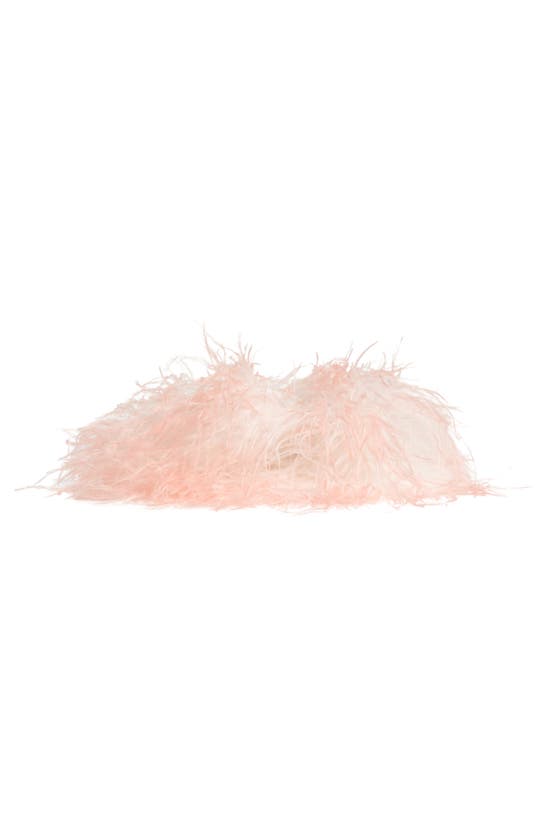 Shop L'alingi Love Feather Clutch In Pink Ombre