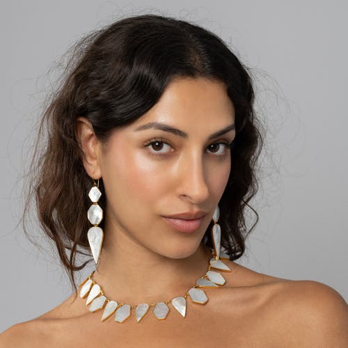 FREYA ROSE FREYA ROSE WARRIORESS MOTHER OF PEARL EARRING 
