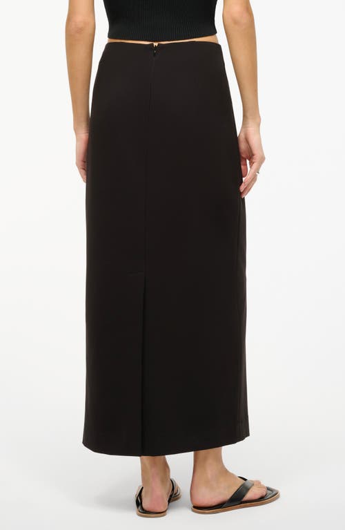 Shop Staud Tailored Pencil Skirt In Black