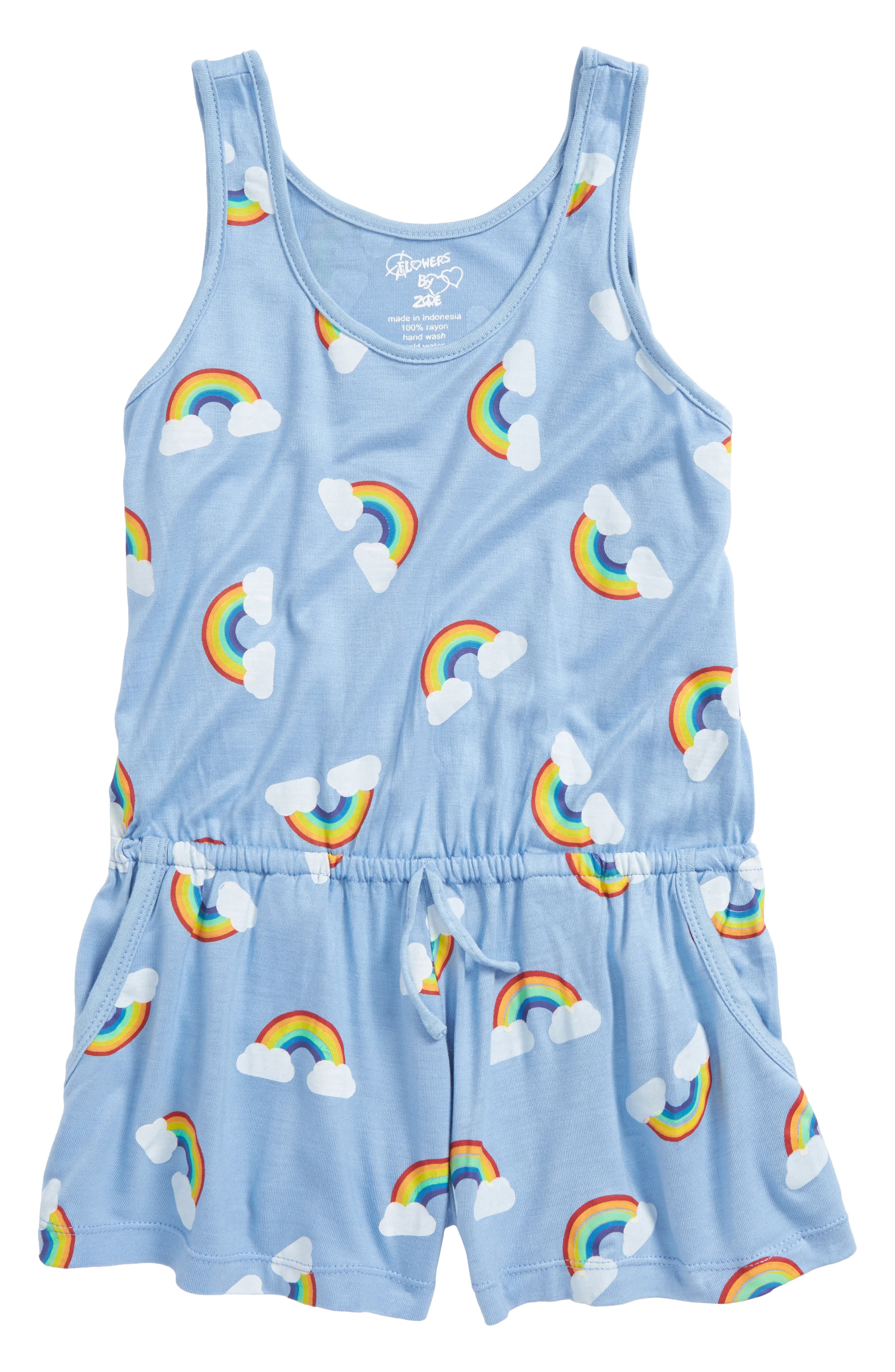 girls rainbow romper