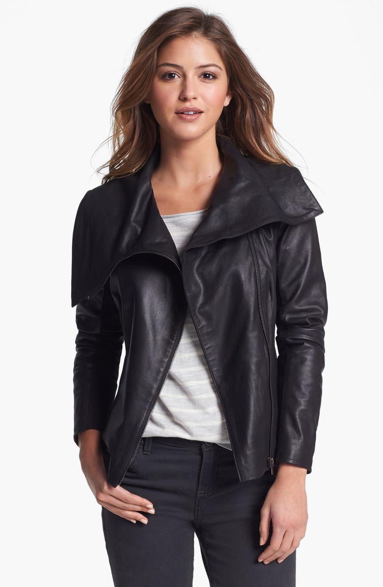 LaMarque Asymmetrical Leather Jacket | Nordstrom