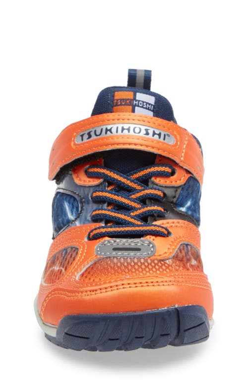 Tsukihoshi Mako Washable Sneaker In Orange/navy