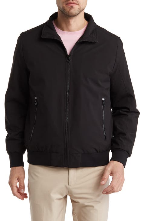 Nautica Quilted Water Resistant Puffer Jacket in Black for Men