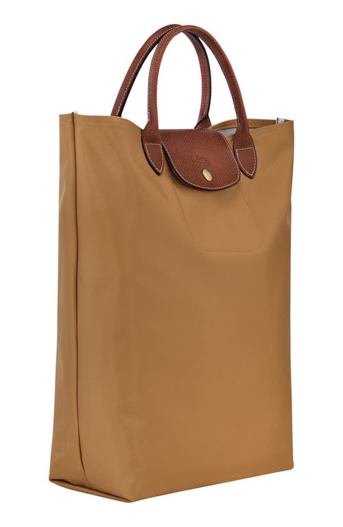 Longchamp Medium Cabas Replay Recycled Canvas Tote In Fawn