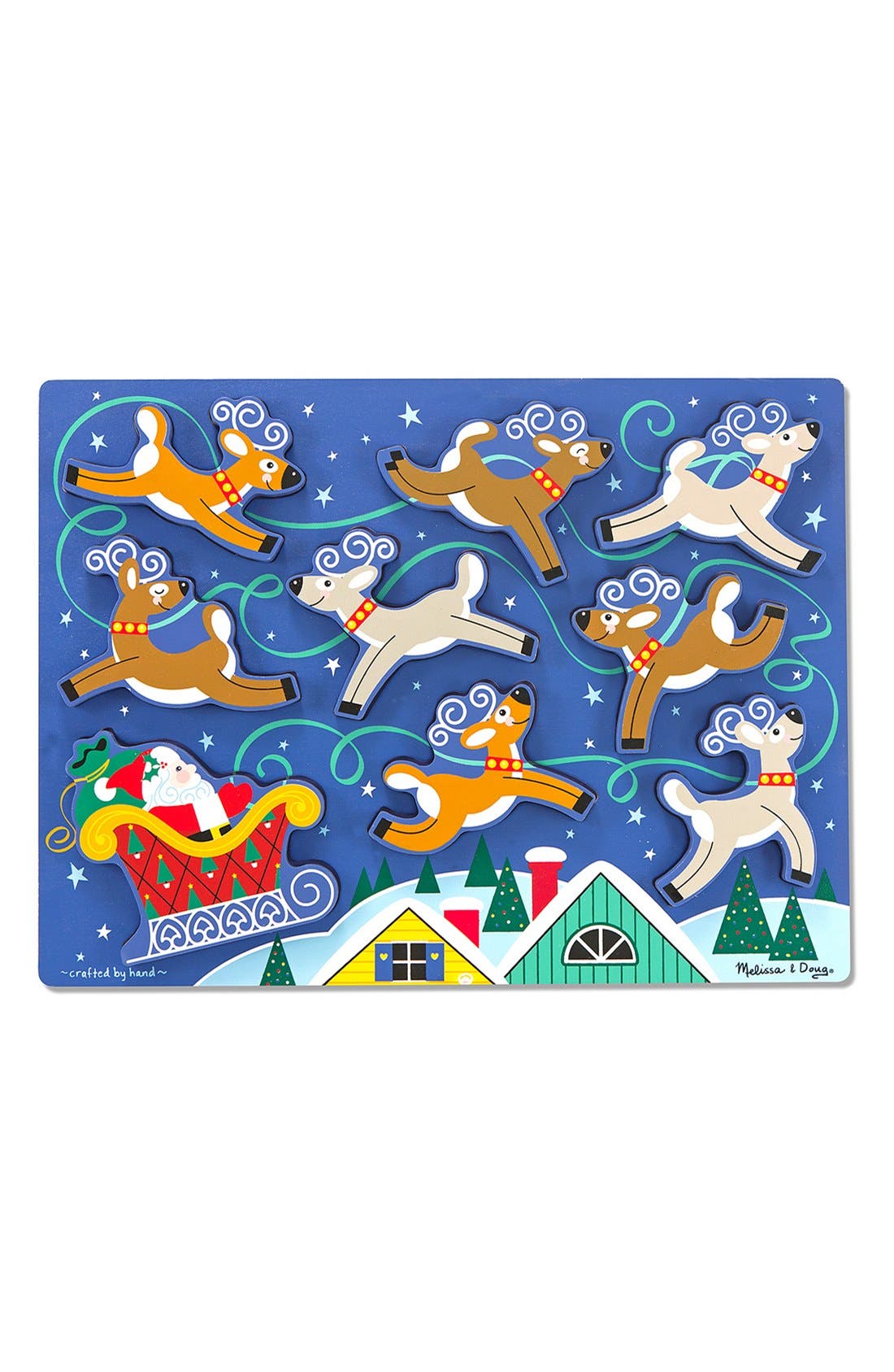 Melissa & Doug 'Santa Sleigh' Chunky Wooden Puzzle Nordstrom