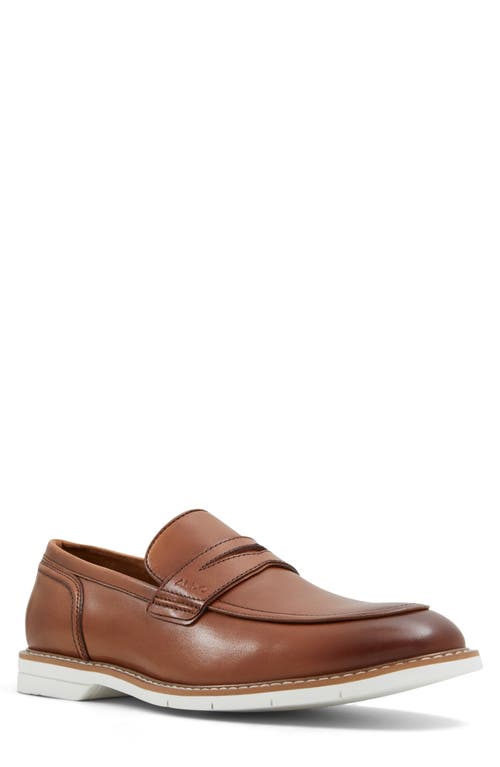 Shop Aldo Forino Penny Loafer In Cognac