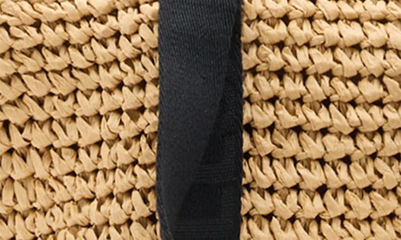 Allsaints Womens Almond Celayne Logo-debossed Mini Straw Tot In Nude