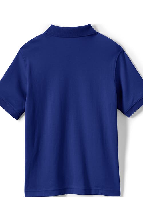 LANDS' END LANDS' END SCHOOL UNIFORM KIDS SHORT SLEEVE INTERLOCK POLO SHIRT 