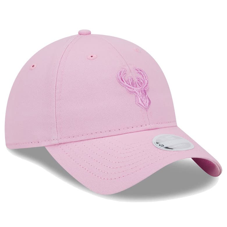 Shop New Era Pink Milwaukee Bucks Colorpack Tonal 9twenty Adjustable Hat